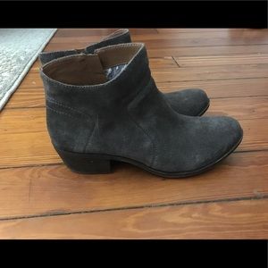 Lucky Brand grey suede booties